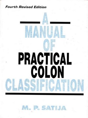 cover image of Manual of Practical Colon Classification (A)
